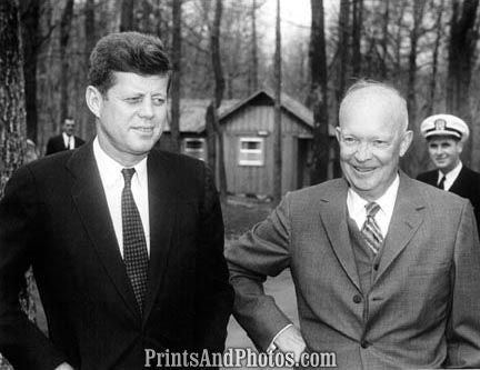 John F Kennedy & Eisenhower 2773