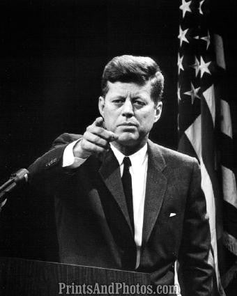 John F Kennedy at Podium 2789 J