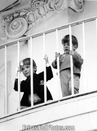 John F Kennedy & JR Play 2799