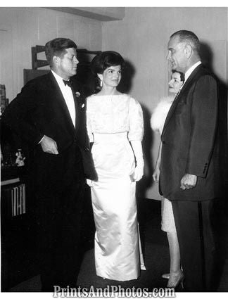 John F Kennedy Jackie & LBJ s 2843