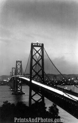 Oakland Bay Bridge Lights Streaming 2853