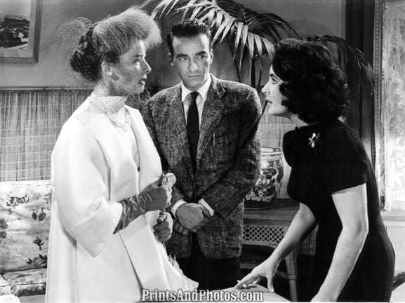 Hepburn Clift Taylor LAST SUMMER 2969