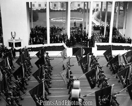 EISENHOWER Inaugural Soldiers & Flag 3002