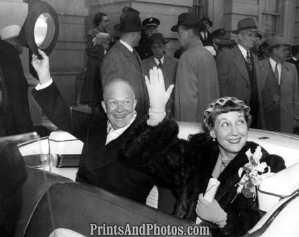 EISENHOWER Inaugural IKE & Mamie  3007