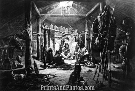 Between Two Fires Funny Print 4545