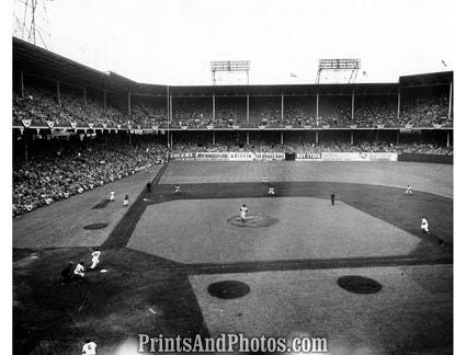 DODGERS Stadium Ebbets Field Aerial 3190