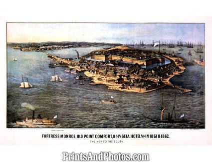 CIVIL WAR Fortress Monroe  3236