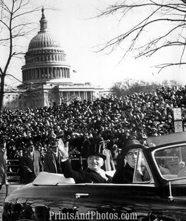 HARRY TRUMAN Inaugural Motorcade 3411