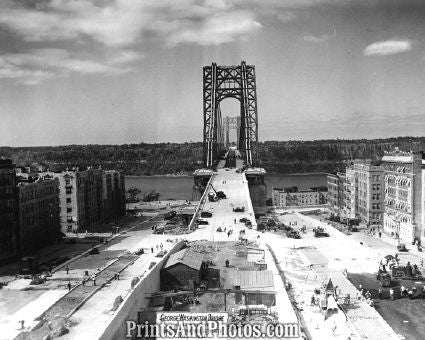 George Washington Bridge Construction 3484