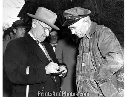 President Truman Autographing  3533