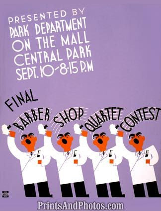 Barber Shop Quartet Contest Ad 3597 Barber Shop Quartet Contest Ad 3597