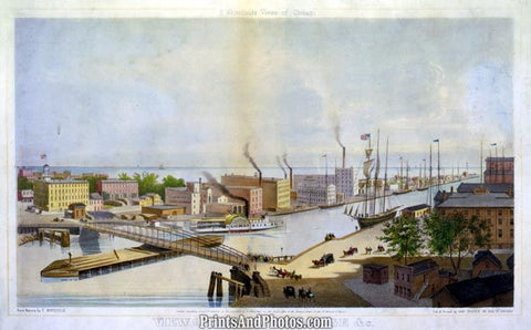 Currier & Ives Brooklyn Bridge Print 1058