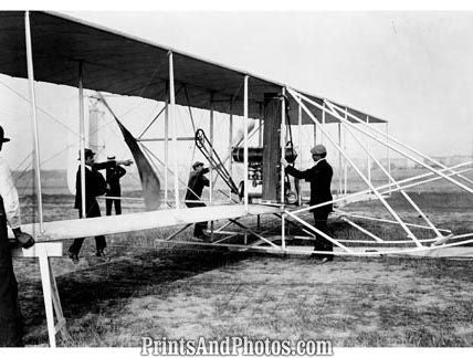 Orville Wright in Germany Plane 3676