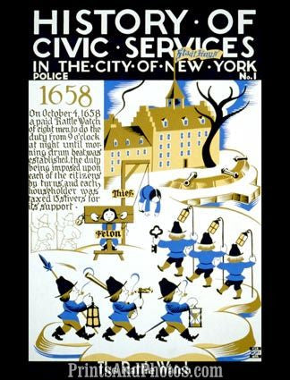 NY Police Rattle Watch 3682