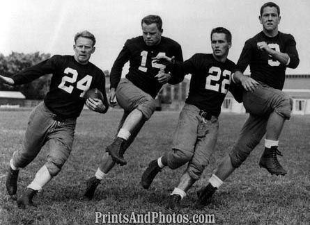 Notre Dame 1949 Backfield  3728 Notre Dame 1949 Backfield  3728