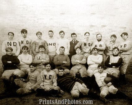 Notre Dame 1893 Undefeated Team  3730 Notre Dame 1893 Undefeated Team  3730