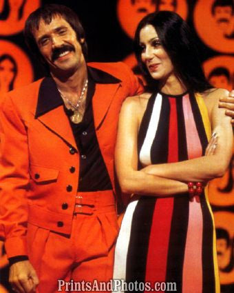 SONNY Bono & CHER 1970s  3736