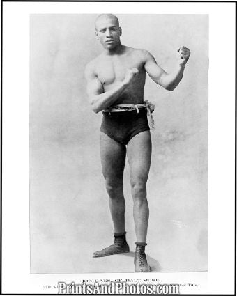 1900s Baltimore Boxer JOE GANS  3763 - Prints and Photos