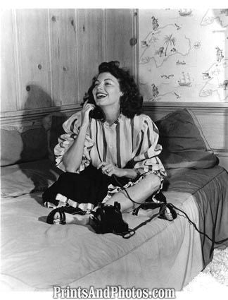 Actress AVA GARDNER on Phone  3895