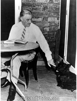 The Roosevelt Story FDR & Dog Fala  3973 The Roosevelt Story FDR & Dog Fala  3973