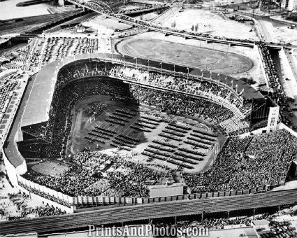 DODGERS Stadium Ebbets Field Aerial 3190