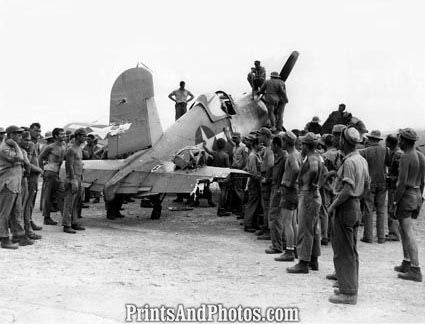 Marines WWII Downed Corsair 4061