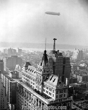 NY Zeppelin Hindenburg Blimp  4164