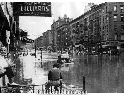 NEW YORK Flooded Columbus Ave 4182