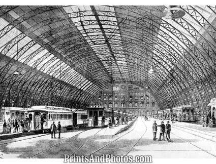 NEW YORK Grand Central 50s Art 4189