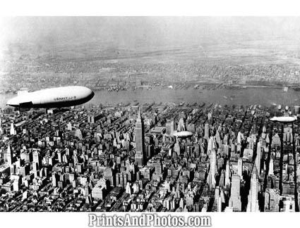NEW YORK 3 US NAVY Blimps 4193
