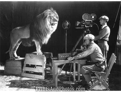 MGM Lion Logo Being Filmed 4239