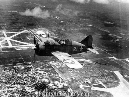 Marines Buffalo F2A-1 Fighter Plane  4366