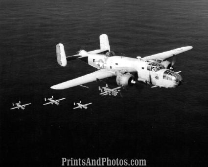Marines PBJs Planes in Flight 4376