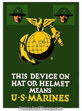 WWII US Marines Insignia  4403