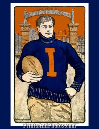 Early Illinois Football  4441 Early Illinois Football  4441