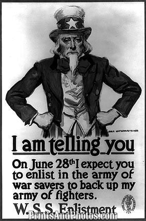 Enlist in The Army of War Savers 4454