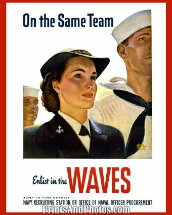 Womens Navy Enlist in the Waves  4471