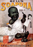 Vintage Bell's Soapona Soap Ad 4541