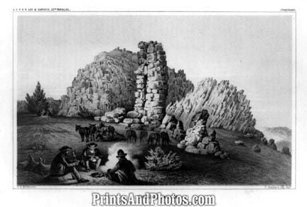 Between Two Fires Funny Print 4545
