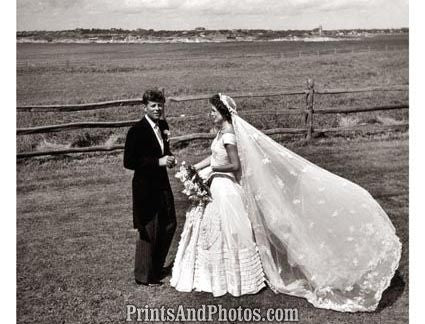John F Kennedy & Bouvier Wedding 4554