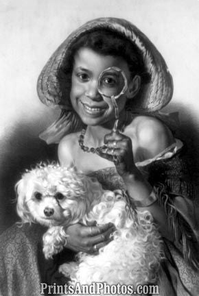 Height of Fashion Girl with Dog 4620