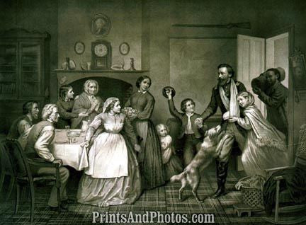 Home Again Vintage Print 4621