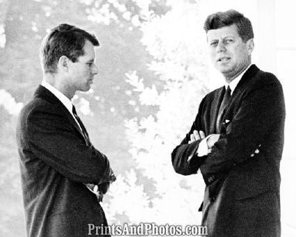John F Kennedy & Bobby Kennedy  4634