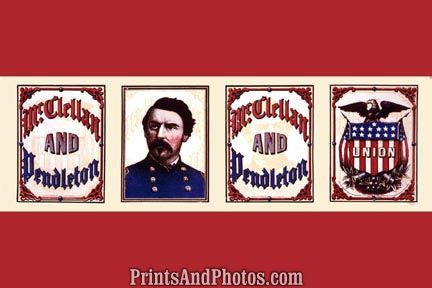 Civil War McClellan & Pendleton  4655
