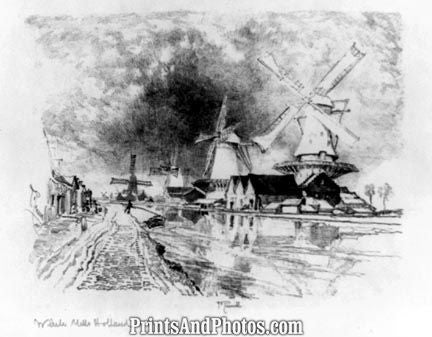 Fine Art Windmills Holland 4718