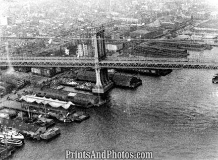 Currier & Ives Brooklyn Bridge Print 1058