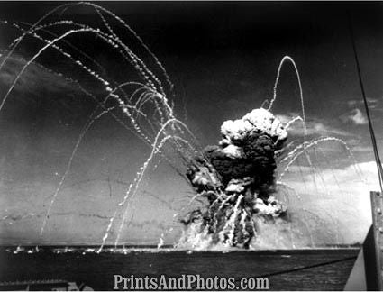 WWII Nazi Bombers Hit US Ship  4762