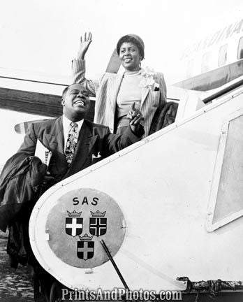 Jazz Louis Armstrong & Wife 4878