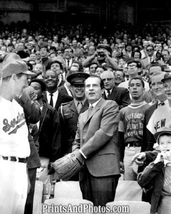 President Richard Nixon 1st Pitch 4939
