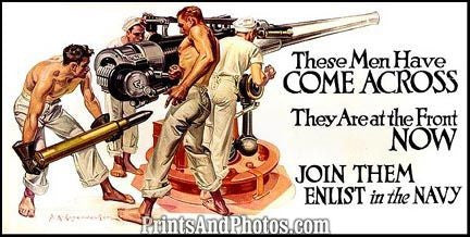 World War I  Print NAVY Enlist 5159